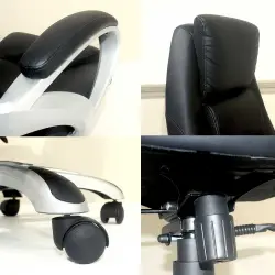 PIRA WORK - WILSON PC KURSI KERJA / KURSI KANTOR PRESIDENT CHAIR HITAM - BLACK warna BLACK - PIRA WORK - foto 5