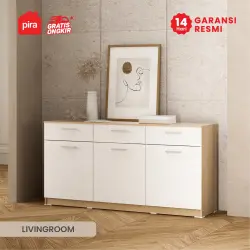 PIRA METROPOLIS OX - ARUNA SB151 BUFET / RAK DAPUR / KITCHEN SET BAWAH DAPUR / LEMARI DAPUR warna PRO OAK - WHITE - PIRA METROPOLIS OX - foto 7