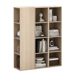 PIRA METROPOLIS -  HAKO SU 4X1 RAK 4 SUSUN / RAK SUSUN SERBAGUNA / RAK BUKU warna PRO OAK - PIRA METROPOLIS - foto 4