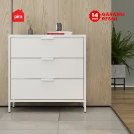 PIRA - ALEX MCH3 LEMARI LACI / LACI BESI / DRAWER BESI warna WHITE - PIRA - foto 2