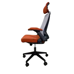 WORKDESIGN - TANO PC PR KURSI KANTOR / KURSI KERJA ERGONOMIS DENGAN LUMBAR SUPPORT warna RED - WORKDESIGN - foto 3