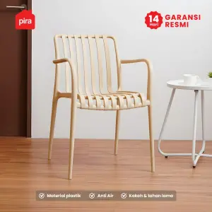 PIRA - CHAI DC KURSI PLASTIK / KURSI MAKAN / KURSI BELAJAR / KURSI SANTAI / KURSI TERAS / KURSI CAFE warna KHAKI - PIRA - foto 1