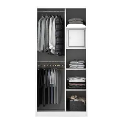 PIRA BAVARIAN - KUNST 90A MWDSL LEMARI PAKAIAN BESI SLIDING / PINTU GESER warna WHITE - BAVARIAN - foto 6