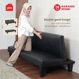 PIRA - OLA SBD 160 SOFA / SOFABED / SOFA BED MINIMALIS warna BLACK - PIRA - foto 4