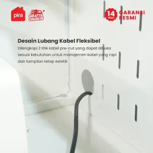 PIRA - ESSEN AVA MKC 80T5 LEMARI DAPUR / RAK DAPUR / RAK OVEN / RAK MICROWAVE / RAK PIRING / RAK DAPUR BESI warna WHITE - PIRA - foto 6