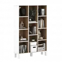 PIRA OX - POLKA BC80 RAK BUKU / RAK SERBAGUNA / RAK 11 SUSUN warna WHITE - PRO OAK - PIRA OX - foto 3