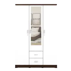 PIRA METROPOLIS OX - ASTA 3PL LEMARI PAKAIAN 3 PINTU warna AMERICAN WALNUT - WHITE - PIRA METROPOLIS OX - foto 6