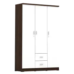PIRA METROPOLIS OX - ASTA 3PL LEMARI PAKAIAN 3 PINTU warna AMERICAN WALNUT - WHITE - PIRA METROPOLIS OX - foto 8