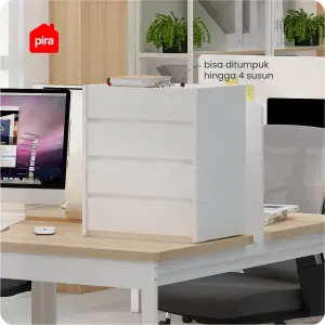 PIRA - FORTE DO40T RAK DOKUMEN SUSUN / TEMPAT PENYIMPANAN ALAT KANTOR warna WHITE - PIRA - foto 2