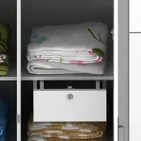 PIRA - IOWA WD164 SSL GL LEMARI PAKAIAN PINTU GESER warna WHITE GL - BLACK GL - PIRA - foto 11