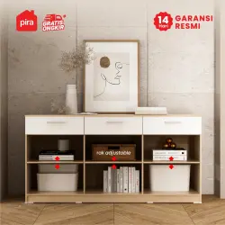 PIRA METROPOLIS OX - ARUNA SB151 BUFET / RAK DAPUR / KITCHEN SET BAWAH DAPUR / LEMARI DAPUR warna PRO OAK - WHITE - PIRA METROPOLIS OX - foto 3