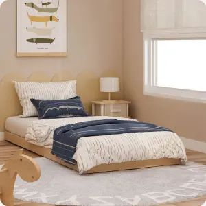 PIRA - NEST BD90 DIPAN LESEHAN / ALAS TEMPAT TIDUR / TATAKAN DIPAN / RANJANG warna PRO OAK - PIRA - foto 6