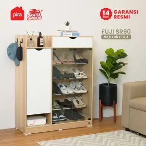 PIRA METROPOLIS OX - FUJI SR90 RAK SEPATU / TEMPAT SEPATU warna PRO OAK - WHITE - PIRA METROPOLIS OX - foto 2