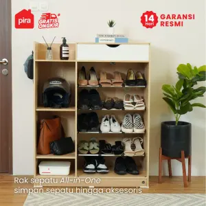PIRA METROPOLIS OX - FUJI SR90 RAK SEPATU / TEMPAT SEPATU warna PRO OAK - WHITE - PIRA METROPOLIS OX - foto 3