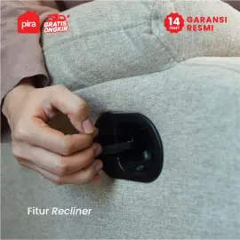 PIRA - GORO 1 RS SOFA / SOFA RECLINER / SOFA RECLINER 1 SEATER DENGAN FITUR ROCKING (AYUN) DAN SWIVEL warna LIGHT BROWN - PIRA - foto 9