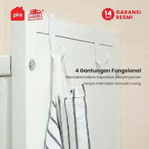 PIRA - ESSEN AVA MKC 80T5 LEMARI DAPUR / RAK DAPUR / RAK OVEN / RAK MICROWAVE / RAK PIRING / RAK DAPUR BESI warna WHITE - PIRA - foto 4