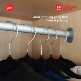 PIRA METROPOLIS OX -  ARUNA 1PSU LEMARI PAKAIAN 1 PINTU / LEMARI BAJU / RAK SERBAGUNA warna PRO OAK - WHITE - PIRA METROPOLIS OX - foto 8