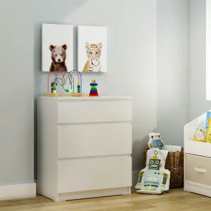 PIRA - LINUS CH3 LEMARI LACI warna WHITE SM - PIRA - foto 2