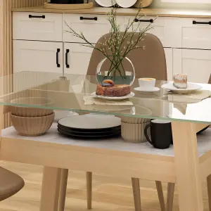 PIRA - NOBBEY DT120 MEJA MAKAN warna PRO OAK - PIRA - foto 4