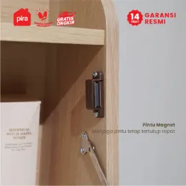 PIRA -  LEAN HB160 SANDARAN KASUR / BED HEADBOARD warna PRO OAK - WHITE SM - PIRA - foto 4