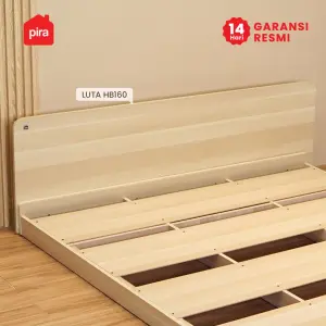 PIRA -  LUTA HB160 HEADBOARD KASUR / SANDARAN KASUR / DIPAN / DIPAN TEMPAT TIDUR warna PRO OAK - PIRA - foto 4