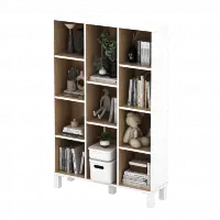 PIRA OX - POLKA BC80 RAK BUKU / RAK SERBAGUNA / RAK 11 SUSUN warna WHITE - PRO OAK - PIRA OX - foto 5