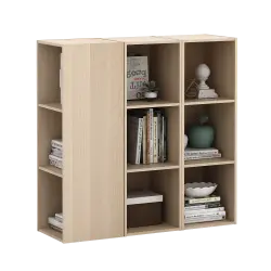 PIRA METROPOLIS  -  HAKO SU 3X1 RAK 3 SUSUN / RAK SUSUN SERBAGUNA / RAK BUKU warna PRO OAK - PIRA METROPOLIS - foto 7