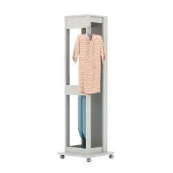 PIRA - ASTER DS48 CERMIN FULL BODY DENGAN GANTUNGAN BAJU warna WHITE ASH - PIRA - foto 3