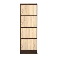 PIRA METROPOLIS - ALBA RSG 4 TS RAK SERBAGUNA / LEMARI SUSUN warna AMERICAN WALNUT - SONOMA OAK - METROPOLIS - foto 3