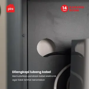 PIRA - REGALL AVA MSU 80T4 LEMARI DAPUR / RAK DAPUR / RAK DAPUR BESI / RAK SUSUN SERBAGUNA warna BLACK - PIRA - foto 5