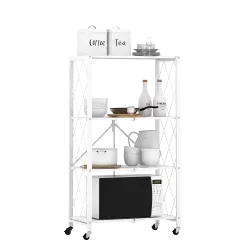 PIRA - FLATO MSU 4X1 RAK BESI LIPAT 4 SUSUN / RAK DAPUR SERBAGUNA warna WHITE - PIRA - foto 6