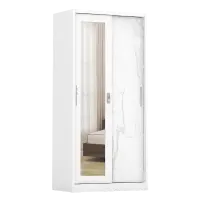 PIRA - CATTA 90 MWDSL LEMARI PAKAIAN BESI SLIDING / PINTU GESER warna LIGHT MARBLE - PIRA - foto 2