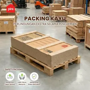 PACKING KAYU UNTUK PERLINDUNGAN EXTRA warna BLACK - PIRA - foto 1