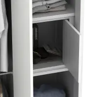 PIRA - KELSEY 3A SSL MWD LEMARI PAKAIAN BESI 3 PINTU SLIDING / PINTU GESER warna WHITE - PIRA - foto 7