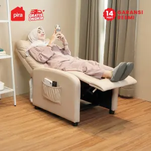 PIRA - DERBY 1 RS L SOFA / SOFA RECLINER / PUSH BACK RECLINER SOFA 1 SEATER warna BEIGE - PIRA - foto 4