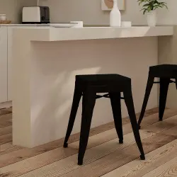 PIRA - KORG LC KURSI CAFE / KURSI BESI / KURSI MAKAN / KURSI OUTDOOR / BANGKU BESI warna BLACK - PIRA - foto 3