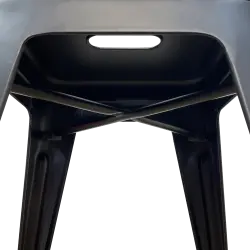 PIRA - KORG LC KURSI CAFE / KURSI BESI / KURSI MAKAN / KURSI OUTDOOR / BANGKU BESI warna BLACK - PIRA - foto 7