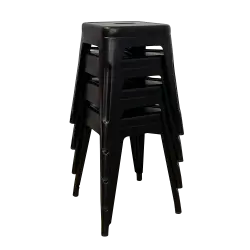 PIRA - KORG LC KURSI CAFE / KURSI BESI / KURSI MAKAN / KURSI OUTDOOR / BANGKU BESI warna BLACK - PIRA - foto 8