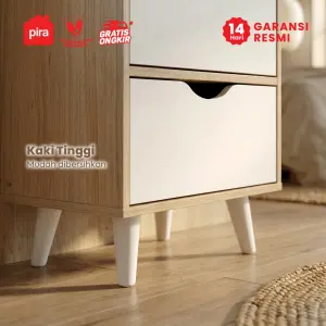 PIRA METROPOLIS OX - FUJI DS40 MEJA RIAS / CERMIN FULL BODY / MEJA RIAS MINIMALIS warna PRO OAK - WHITE - PIRA - foto 8