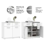 PIRA METROPOLIS OX - ARUNA SB81 BUFET / RAK DAPUR / KITCHEN SET BAWAH DAPUR / LEMARI DAPUR warna WHITE - PIRA METROPOLIS OX - foto 4
