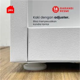 PIRA - STEEL 90 A MWDSL LEMARI PAKAIAN BESI SLIDING / PINTU GESER warna WHITE - METROPOLIS - foto 2