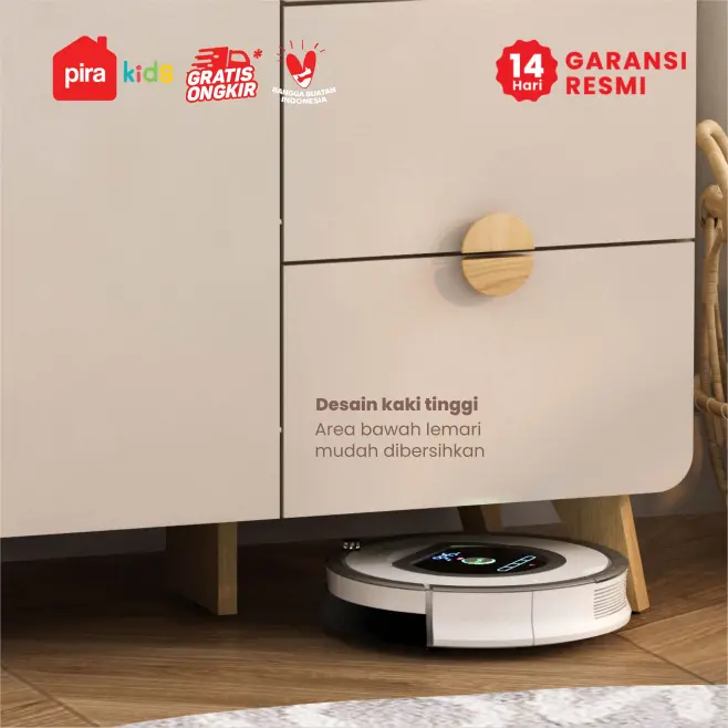 PIRA KIDS - TIANA BL150 LEMARI PAKAIAN ANAK 3 PINTU / LEMARI BAJU ANAK warna EURO OAK - LIGHT TAUPE - PIRA KIDS - foto 7