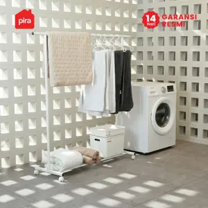 PIRA - ATLA CR 100 RAK GANTUNG BAJU / STAND GANTUNGAN / STAND HANGER / RAK BESI warna WHITE - PIRA - foto 3