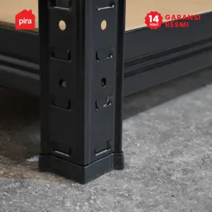 PIRA METROPOLIS - BROCK MSU 90X40 RAK SUSUN SERBAGUNA / RAK SUSUN BESI / RAK BESI SERBAGUNA / RAK GUDANG / RAK PENYIMPANAN warna BLACK - PIRA METROPOLIS - foto 10