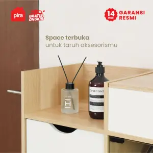 PIRA METROPOLIS OX - FUJI SR90 RAK SEPATU / TEMPAT SEPATU warna PRO OAK - WHITE - PIRA METROPOLIS OX - foto 5