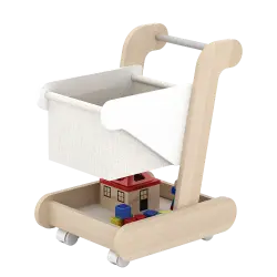 PIRA KIDS - MAGU TROLLEY PP PRETEND PLAY TROLI / KERETA DORONG MAINAN ANAK warna PRO OAK - WHITE SM - PIRA KIDS - foto 4