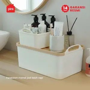 PIRA - MIYA PSB KOTAK PENYIMPANAN / BOX PENYIMPANAN BARANG / BOX PLASTIK / KOTAK PLASTIK / CONTAINER BOX PLASTIK warna WHITE - CREAM - PIRA - foto 5
