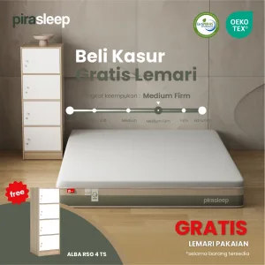 PIRA SLEEP 1 FEPS MF180 WHITE - CREAM + ALBA RSG 4 TS - SONOMA OAK - WHITE - foto 1