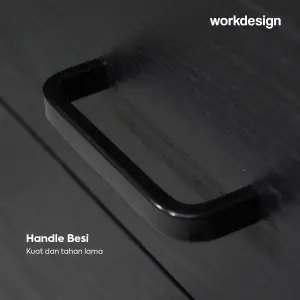 WORKDESIGN CODA PD40 PEDESTAL / LEMARI LACI / LEMARI ARSIP KANTOR warna BLACK OAK - WORKDESIGN - foto 4