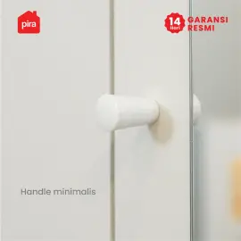 PIRA METROPOLIS -  YONA 5P 2DR LEMARI PAKAIAN 5 PINTU DENGAN 2 LACI warna WHITE - PRO OAK - PIRA METROPOLIS - foto 15